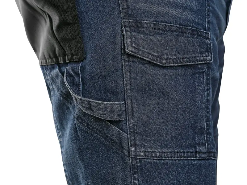 Kraťasy jeans CXS MURET, pánské, modro-černé, vel. 56